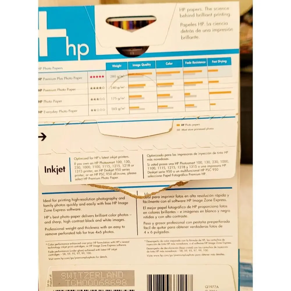 HP Invent Premium Plus HP Photo Paper 20 Sheets New Open Box